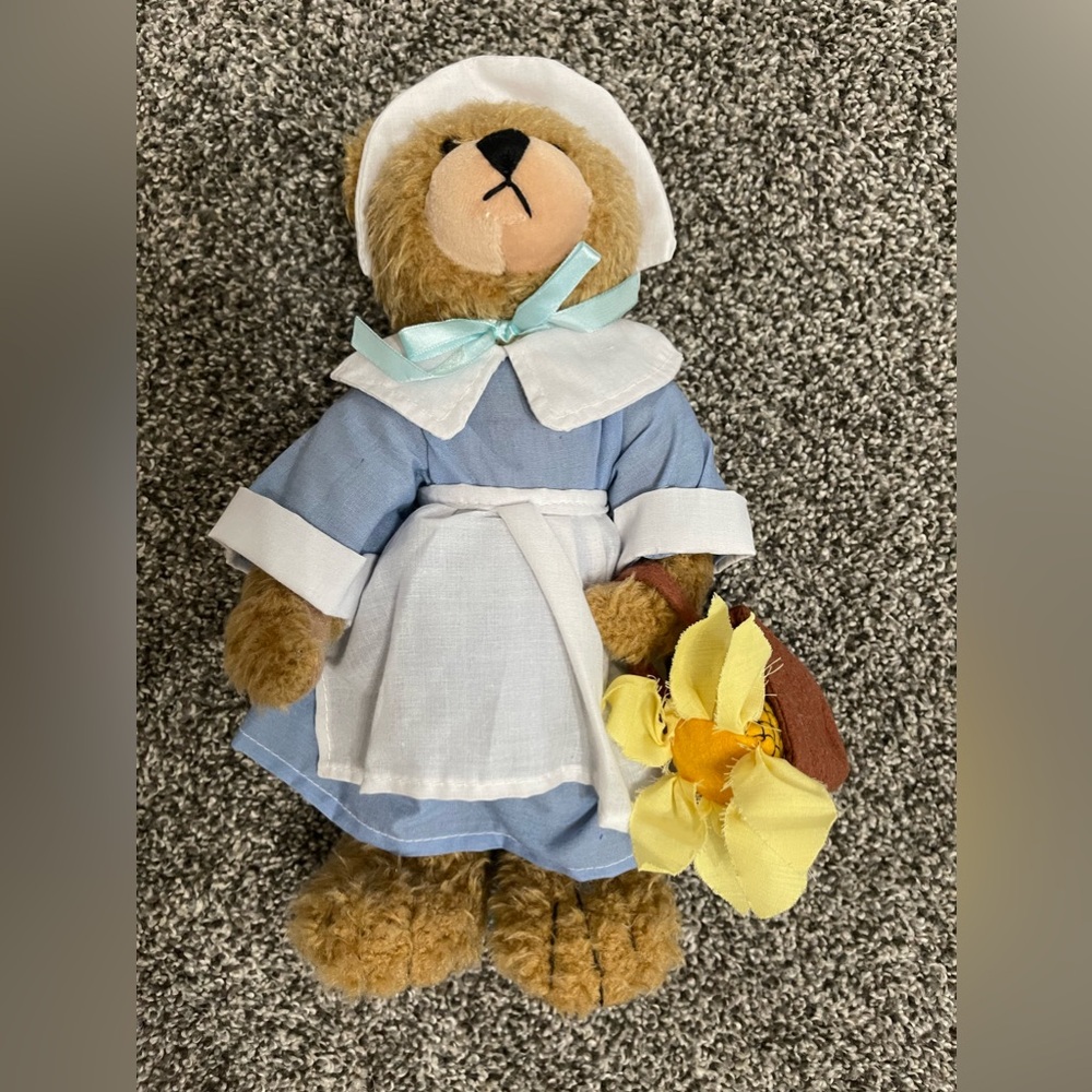 Terry's Village 5 Stuffed Plush Pilgrim & Native American Teddy Bears - Picture 11 of 16